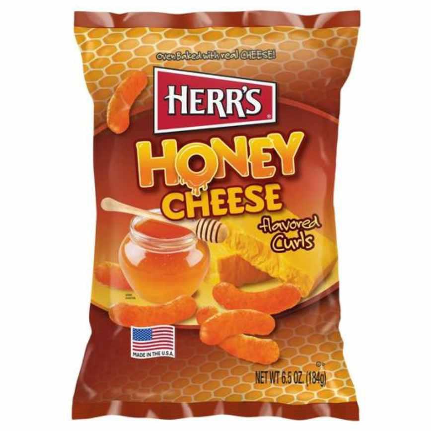 Herr's Honey Cheese Flavored Curls 6.5 oz.