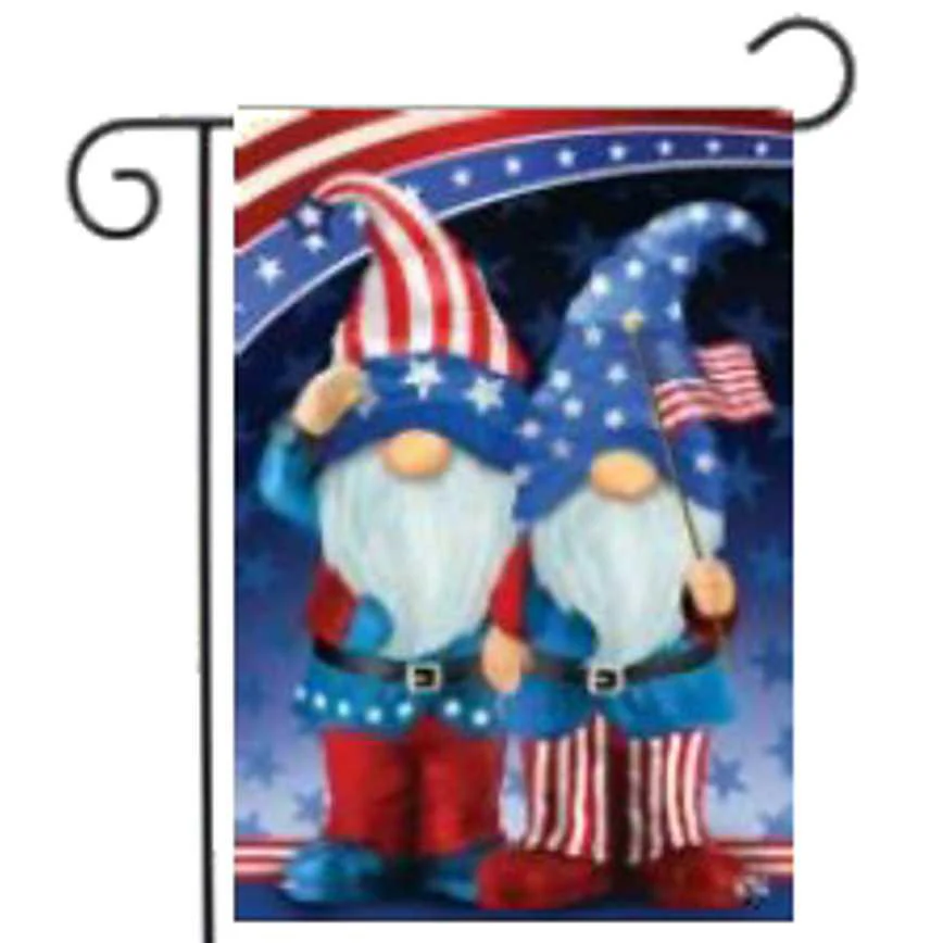 Patriotic Garden Flags 12" x 18" - Image 2