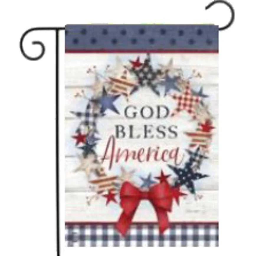 Patriotic Garden Flags 12" x 18" - Image 3